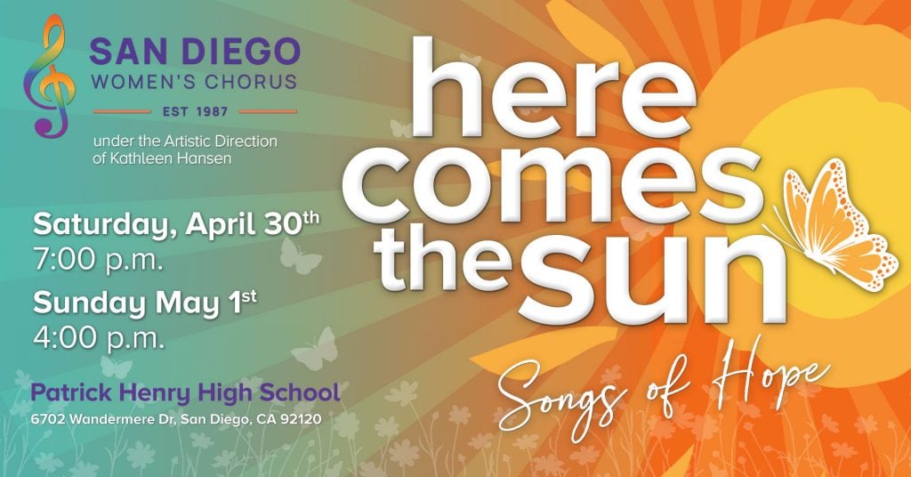 here comes the sun - songs of hope event banner