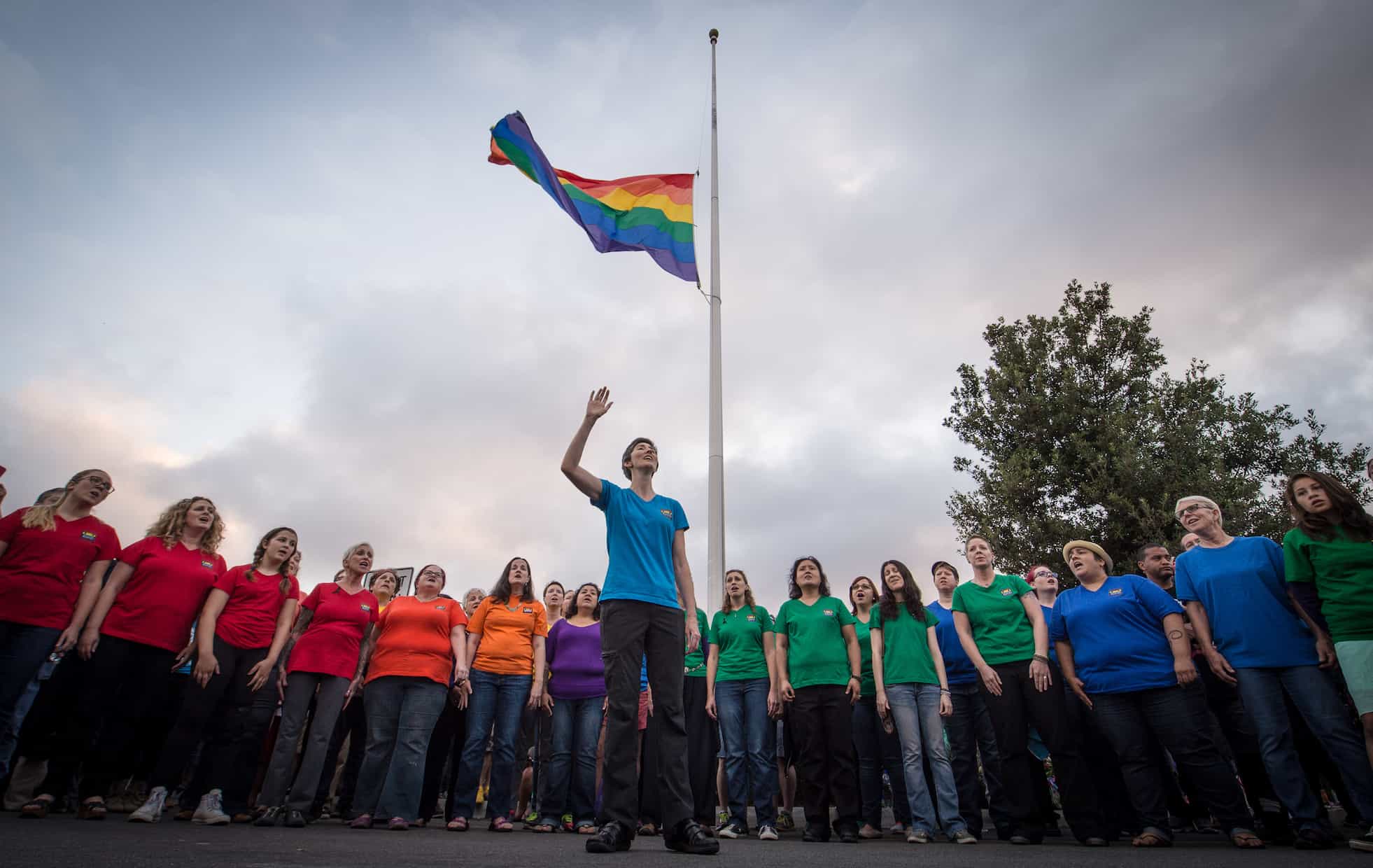 Local LGBT community gathers for candlelight vigil in San Diego