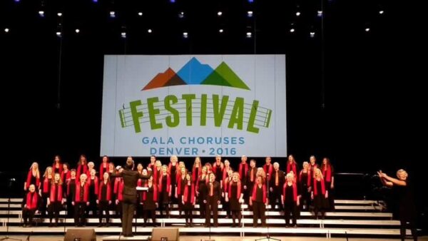 SDWC shown performing at GALA Choruses 2016 Festival in Denver, Colorado