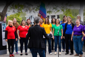 SDWC sings at Qualcomm for San Diego Pride 2023